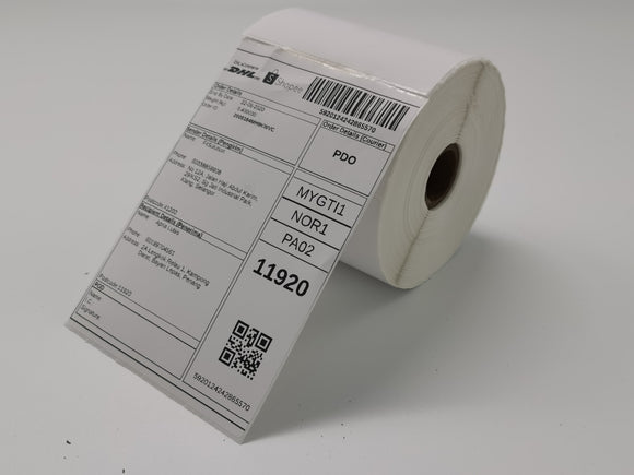 100mm x 150mm Direct Thermal Paper - 1 roll